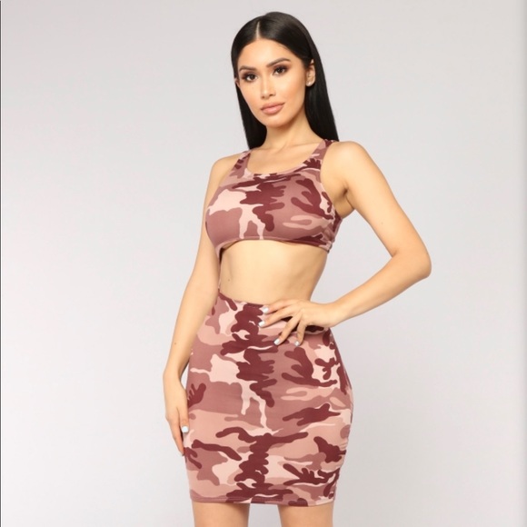 Mauve Camo Dress - Picture 1 of 2